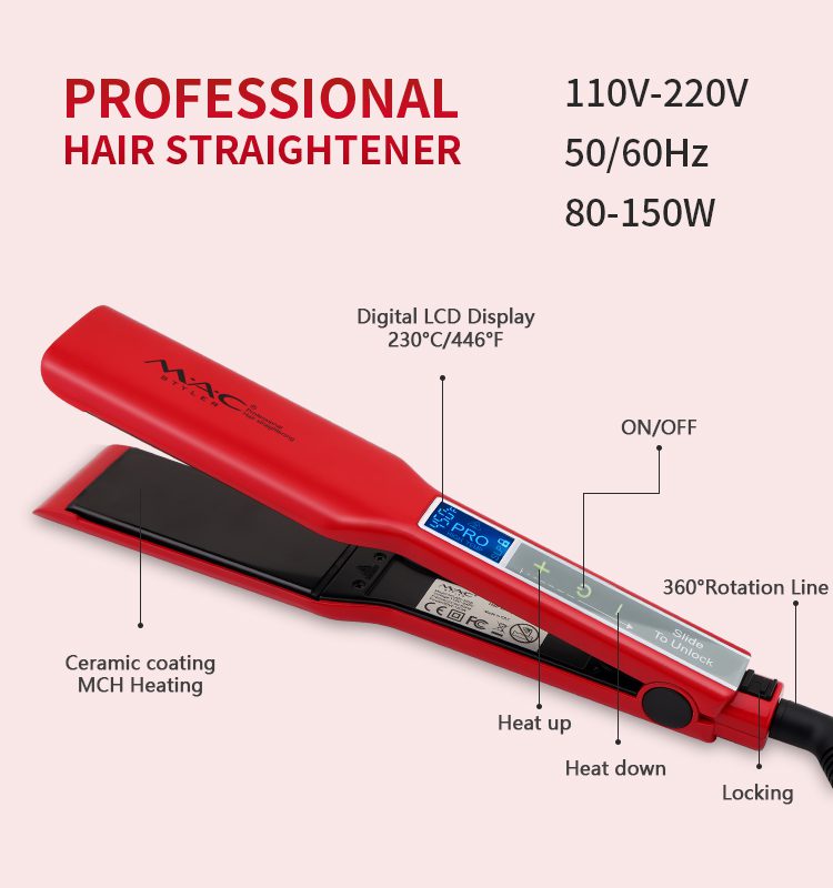 M.A.C Styler Hair Straightener Model MC 2028